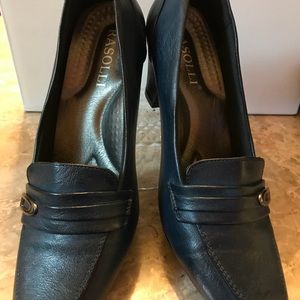 NAVY BLUE LOAFERS 9
